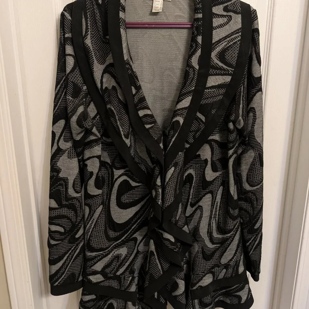 Joseph Ribkoff Waterfall Cardigan - Picture 2 of 8